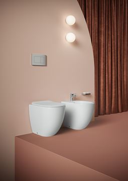 ARTCERAM FILE 2.0 WC sedátko Slim, SoftClose, mat sand FLA014 59 Obrázek - fotka