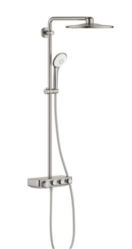 GROHE EUPHORIA SMARTCONTROL SYSTEM 310 DUO sprchový set s termostatickou baterií, horní sprcha, ruční sprcha se 3 proudy, tyč, hadice, supersteel 26507DC0 Obrázek - Hlavní obrázek