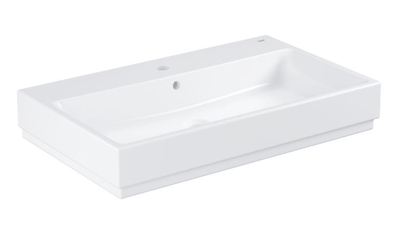 GROHE CUBE CERAMIC umyvadlo 80 cm, s otvorem pro baterii a přepadem, PureGuard 3946900H Obrázek - Hlavní obrázek