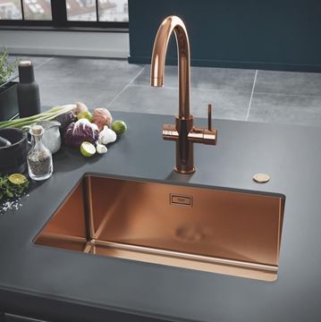 GROHE K700 nerezový dřez 540x440 mm, kartáčovaný warm sunset 31574DL1 Obrázek - fotka