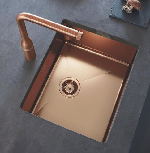 GROHE K700 nerezový dřez 540x440 mm, kartáčovaný warm sunset 31574DL1 Obrázek - fotka