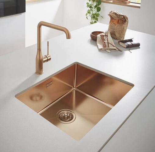 GROHE K700 nerezový dřez 540x440 mm, kartáčovaný warm sunset 31574DL1 Obrázek - fotka