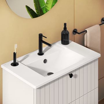 VITRA ORIGIN umyvadlová stojánková baterie, matná černá A4255636WTC Obrázek - fotka
