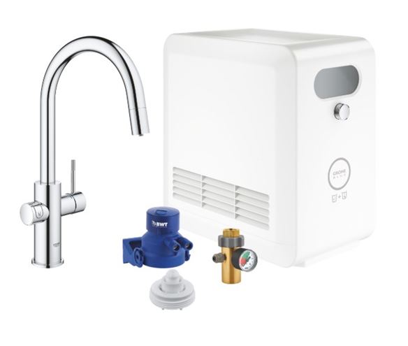 GROHE BLUE PROFESSIONAL dřezová baterie, s vytahovací koncovkou, s filtračním a chladícím zařízením, chrom 31325002 Obrázek - Hlavní obrázek