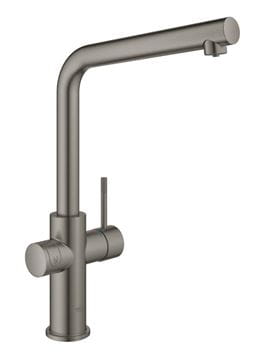 GROHE BLUE HOME dřezová elektronická baterie, s filtračním a chladícím zařízením, Bluetooth, napájení ze sítě, kartáčovaný hard graphite 31454AL1 Obrázek - fotka