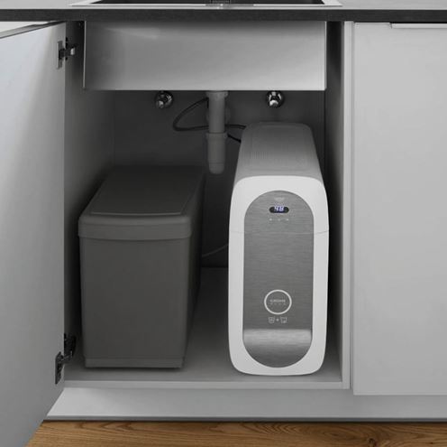 GROHE BLUE HOME dřezová elektronická baterie, s filtračním a chladícím zařízením, Bluetooth, napájení ze sítě, kartáčovaný hard graphite 31454AL1 Obrázek - fotka