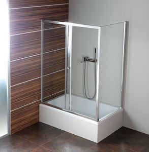 POLYSAN DEEP 100 sprchové dveře 120x150 cm, posuvné, chrom lesk/sklo čiré