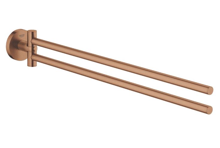 GROHE ESSENTIALS držák ručníků 439 mm, dvojramenný, kartáčovaný warm sunset 40371DL1 Obrázek - Hlavní obrázek