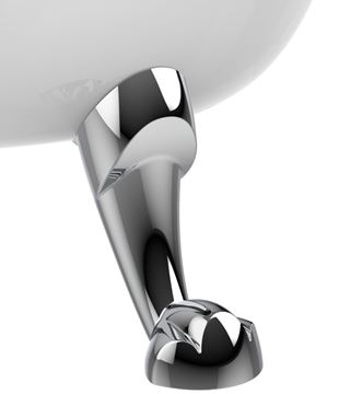 ROCA NEWCAST nožičky k vaně, lví tlapa, chrom