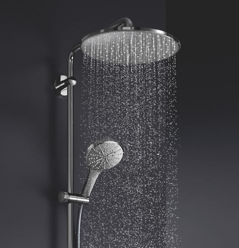 GROHE RAINSHOWER SMARTACTIVE 310 sprchový set s termostatickou baterií, horní sprcha, ruční sprcha, tyč, hadice, chrom 26648000 Obrázek - fotka