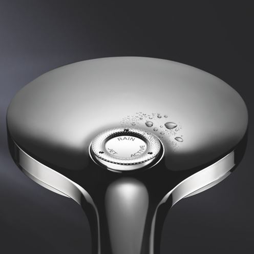 GROHE RAINSHOWER SMARTACTIVE 310 sprchový set s termostatickou baterií, horní sprcha, ruční sprcha se 3 proudy, tyč, hadice, Water Saving, chrom 27968001 Obrázek - fotka
