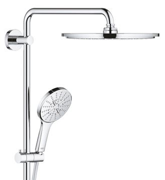 GROHE RAINSHOWER SMARTACTIVE 310 sprchový set s termostatickou baterií, horní sprcha, ruční sprcha se 3 proudy, tyč, hadice, Water Saving, chrom 27968001 Obrázek - fotka