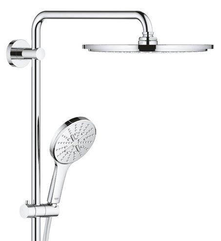 GROHE RAINSHOWER SMARTACTIVE 310 sprchový set s termostatickou baterií, horní sprcha, ruční sprcha se 3 proudy, tyč, hadice, Water Saving, chrom 27968001 Obrázek - fotka