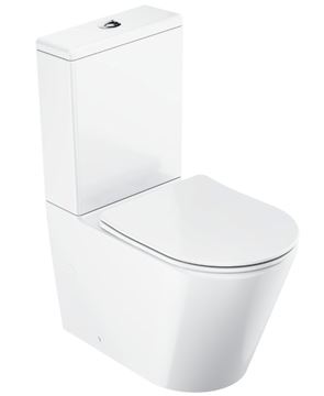 RAVAK WC kombi Elegant, se SoftClose sedátkem, RimOff splachování, vario odpad