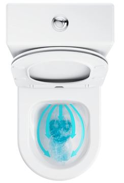 RAVAK WC kombi Elegant, se SoftClose sedátkem, RimOff splachování, vario odpad X01872 Obrázek - fotka