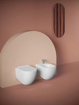 ARTCERAM FILE 2.0 závěsné WC, Rimless splachování, Saniglaze, lesklá bílá  FLV006 01,00 Obrázek - fotka