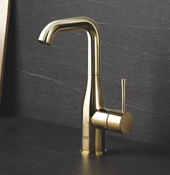GROHE ESSENCE NEW umyvadlová stojánková baterie, s odtokovou soupravou, Water Saving, cool sunrise 32628GL1 Obrázek - fotka
