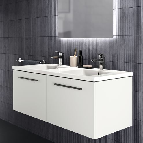 IDEAL STANDARD I.LIFE B dvojumyvadlo 121 cm, se 2 otvory pro baterie a přepadem T460201 Obrázek - fotka