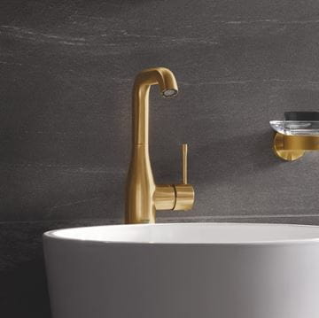GROHE ESSENCE NEW umyvadlová stojánková baterie, s odtokovou soupravou, Water Saving, kartáčovaný cool sunrise 32628GN1 Obrázek - fotka
