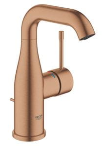 GROHE ESSENCE NEW umyvadlová stojánková baterie, s odtokovou soupravou, kartáčovaný warm sunset