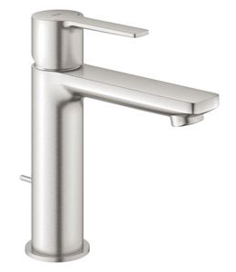 GROHE LINEARE umyvadlová stojánková baterie, s odtokovou soupravou, supersteel