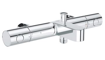 GROHE GROHTHERM 800 COSMOPOLITAN vanová nástěnná termostatická baterie, s přepínačem, Water Saving, chrom
