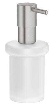 GROHE ESSENTIALS dávkovač tekutého mýdla 160 ml, bez držáku, sklo, supersteel