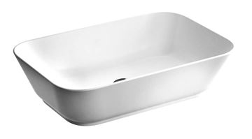 VITRA GEO umyvadlo na desku 59,5 cm, bez přepadu, broušené, VitrAhygiene