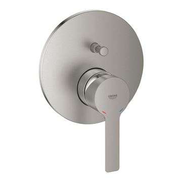 GROHE LINEARE vanová podomítková baterie, s přepínačem, supersteel