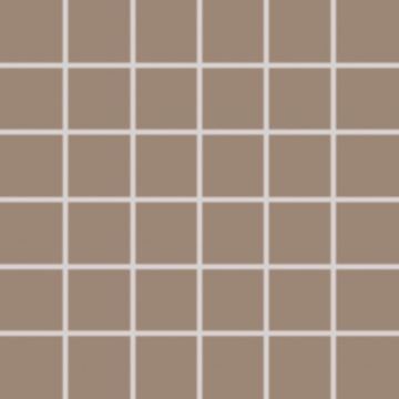 RAKO TAURUS COLOR mozaika 30x30 (5x5) cm, lepená na síti, mat, hnědošedá