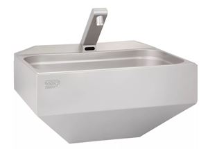 AZP BRNO umyvadlo 53 cm, se senzorovou termostatickou baterií, napájení z baterie, nerez