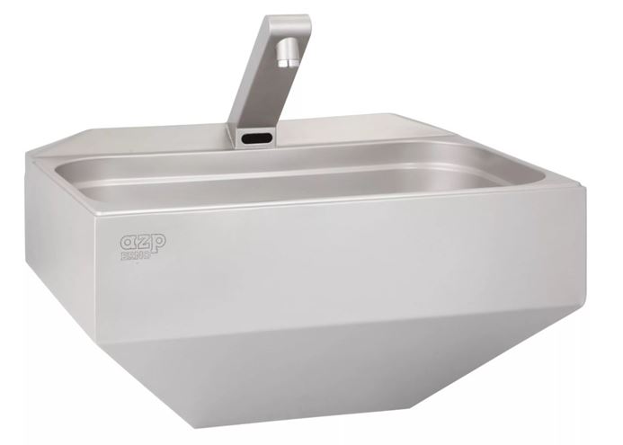 AZP BRNO umyvadlo 53 cm, se senzorovou baterií, napájení ze sítě, nerez AUM 03.2 Obrázek - Hlavní obrázek