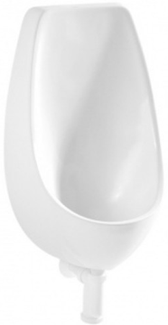 JIKA DOMINO pisoár, zadní přívod vody, Rimless splachování, Antibak