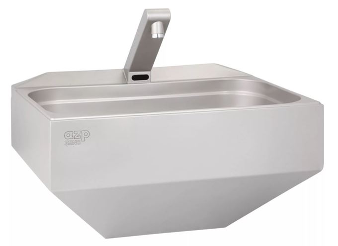 AZP BRNO umyvadlo 53 cm, se senzorovou termostatickou baterií, napájení ze sítě, nerez AUM 03.TV Obrázek - Hlavní obrázek