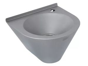 AZP BRNO umyvadlo 40 cm, s otvorem pro baterii, bez přepadu, nerez