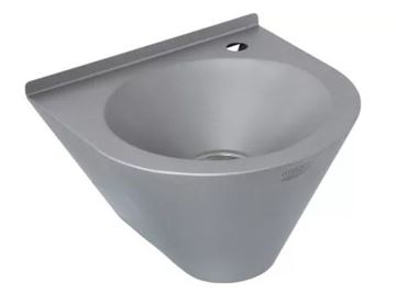 AZP BRNO umyvadlo 40 cm, s otvorem pro baterii, bez přepadu, nerez