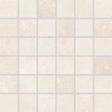 RAKO LIMESTONE mozaika 30x30(5x5) cm, lepená na síti, mat-lesk reliéf, slonová kost