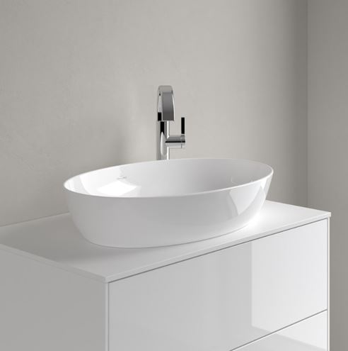 VILLEROY & BOCH ARTIS umyvadlo na desku 61 cm, bez přepadu, alpská bílá 41986101 Obrázek - fotka