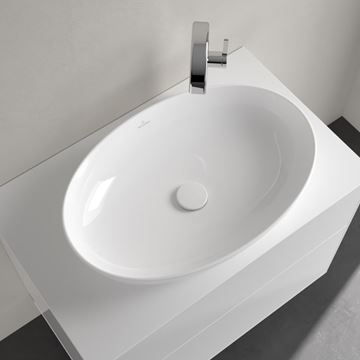 VILLEROY & BOCH ARTIS umyvadlo na desku 61 cm, bez přepadu, alpská bílá 41986101 Obrázek - fotka