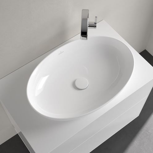 VILLEROY & BOCH ARTIS umyvadlo na desku 61 cm, bez přepadu, alpská bílá 41986101 Obrázek - fotka