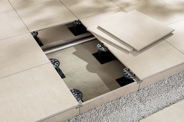 RAKO QUARZIT OUTDOOR dlažba 60x60x3 cm, mat reliéf, béžová DAR69735 Obrázek - fotka