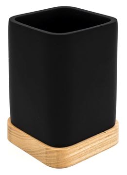 RIDDER AMARA pohárek, polyresin, černá/bambus