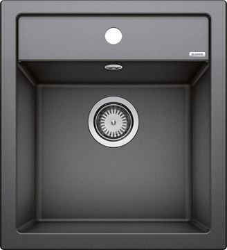 BLANCO DALAGO 45 granitový dřez 465x510 mm, otvor pro baterii, excentrické ovládání, antracit