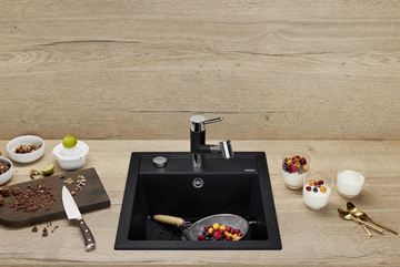 BLANCO DALAGO 45 granitový dřez 465x510 mm, otvor pro baterii, excentrické ovládání, antracit 517156 Obrázek - fotka