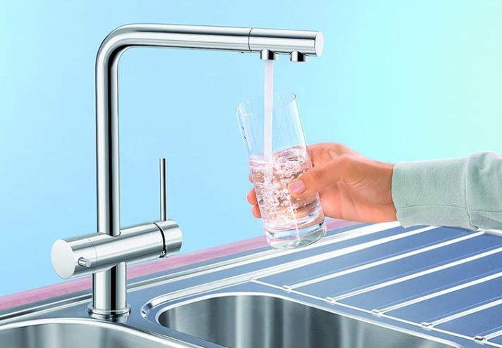BLANCO FONTAS II dřezová baterie, s filtrační funkcí, nerez 523129 Obrázek - fotka