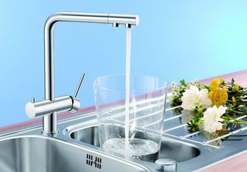 BLANCO FONTAS II dřezová baterie, s filtrační funkcí, nerez 523129 Obrázek - fotka