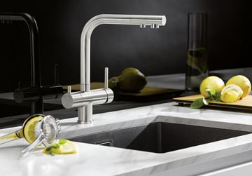 BLANCO FONTAS II dřezová baterie, s filtrační funkcí, nerez 523129 Obrázek - fotka