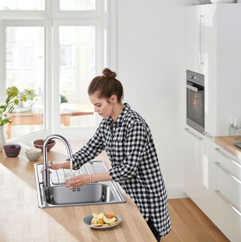 BLANCO MIDA-S dřezová baterie, s vytahovací koncovkou, chrom  521454 Obrázek - fotka