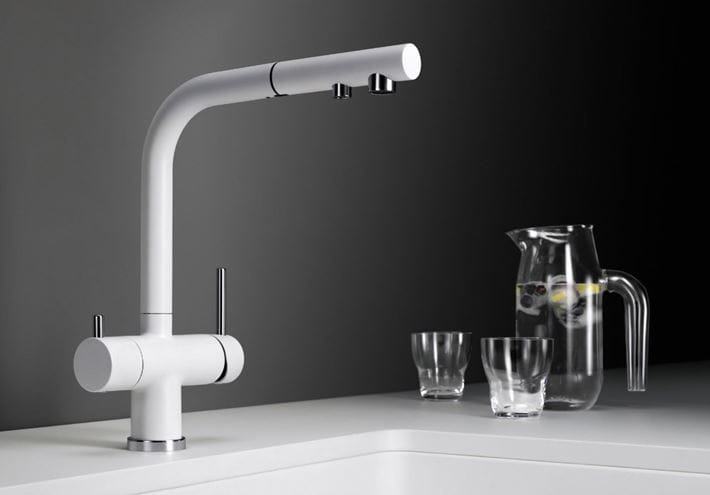 BLANCO FONTAS-S II dřezová baterie, s vytahovací koncovkou, s filtrační funkcí, bílá  525204 Obrázek - fotka
