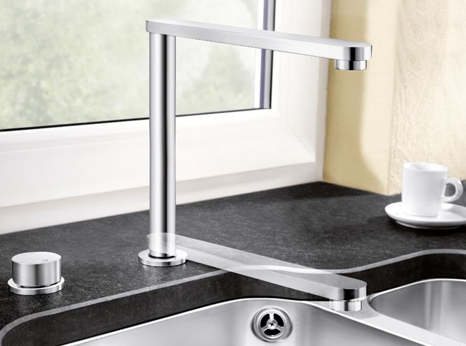 BLANCO ELOSCOPE-F II dřezová baterie, sklopná pod okno, chrom 516672 Obrázek - fotka